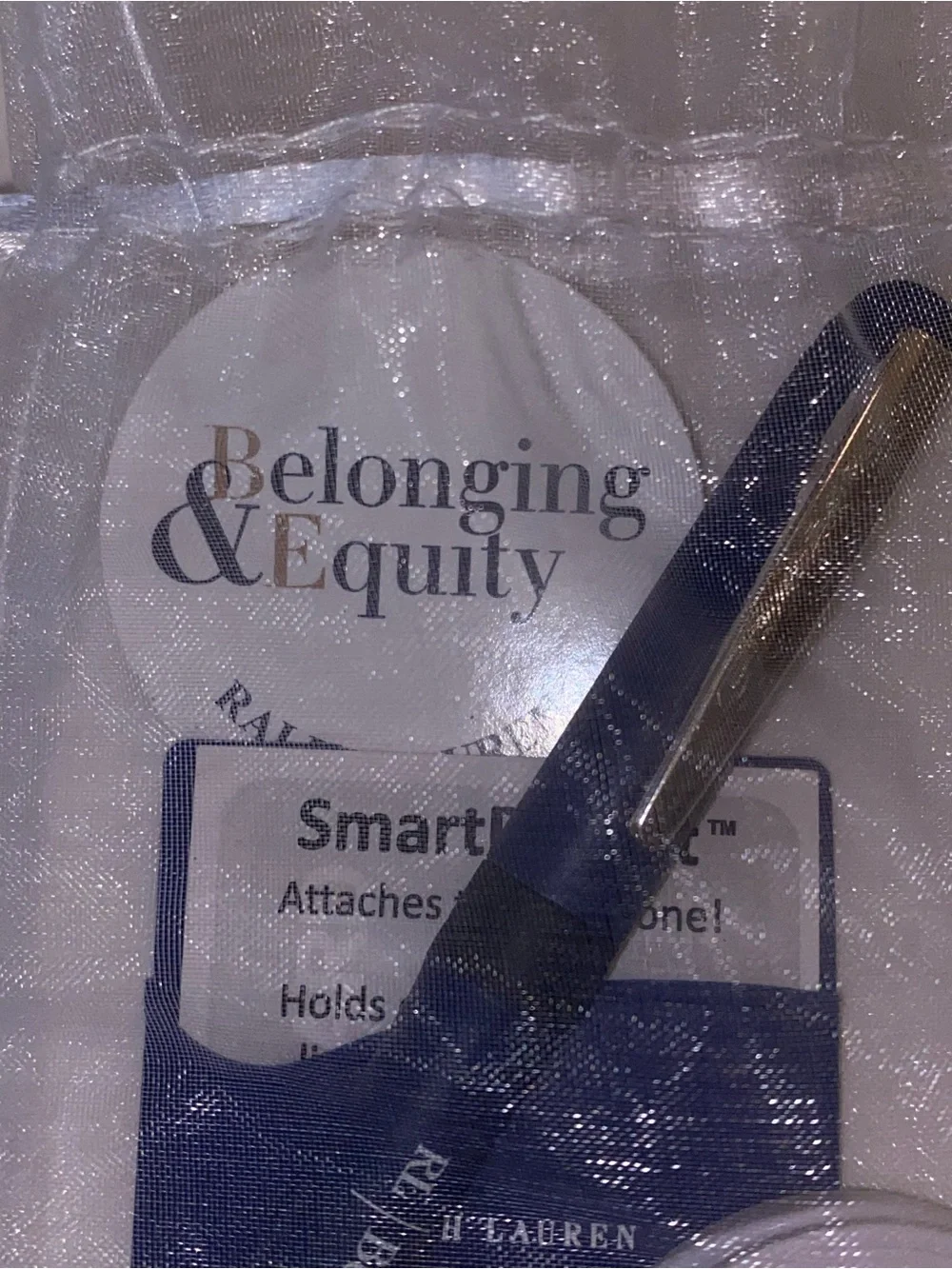 Ralph Lauren White and Navy Branded Pen & PopSocket Set